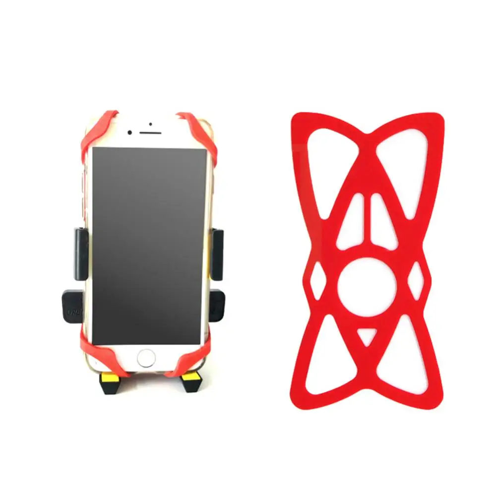 

80%HOT Universal Silicone Support Strap Band for Mountain Bicycle Phone Holder Mount