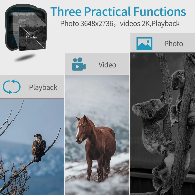 Монокуляр ночного видения 2K мощный телескоп цифровое устройство дальнего