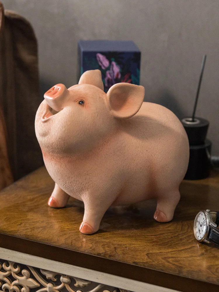 

Ornament Coin Money Box Storage Paper Money Creative Cute Hidden Safe Creative Pig Piggy Bank Living Room Tirelire Home Decor 50