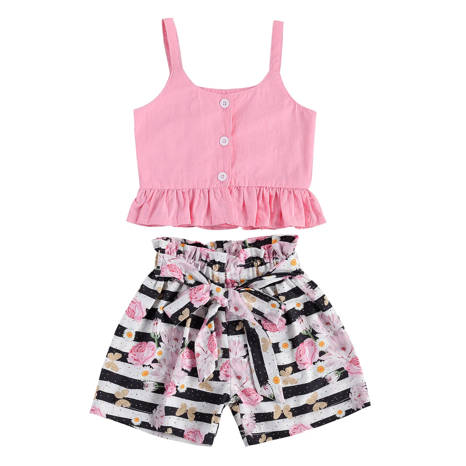 Повседневные комплекты одежды для маленьких девочек комплект из 2 предметов верх