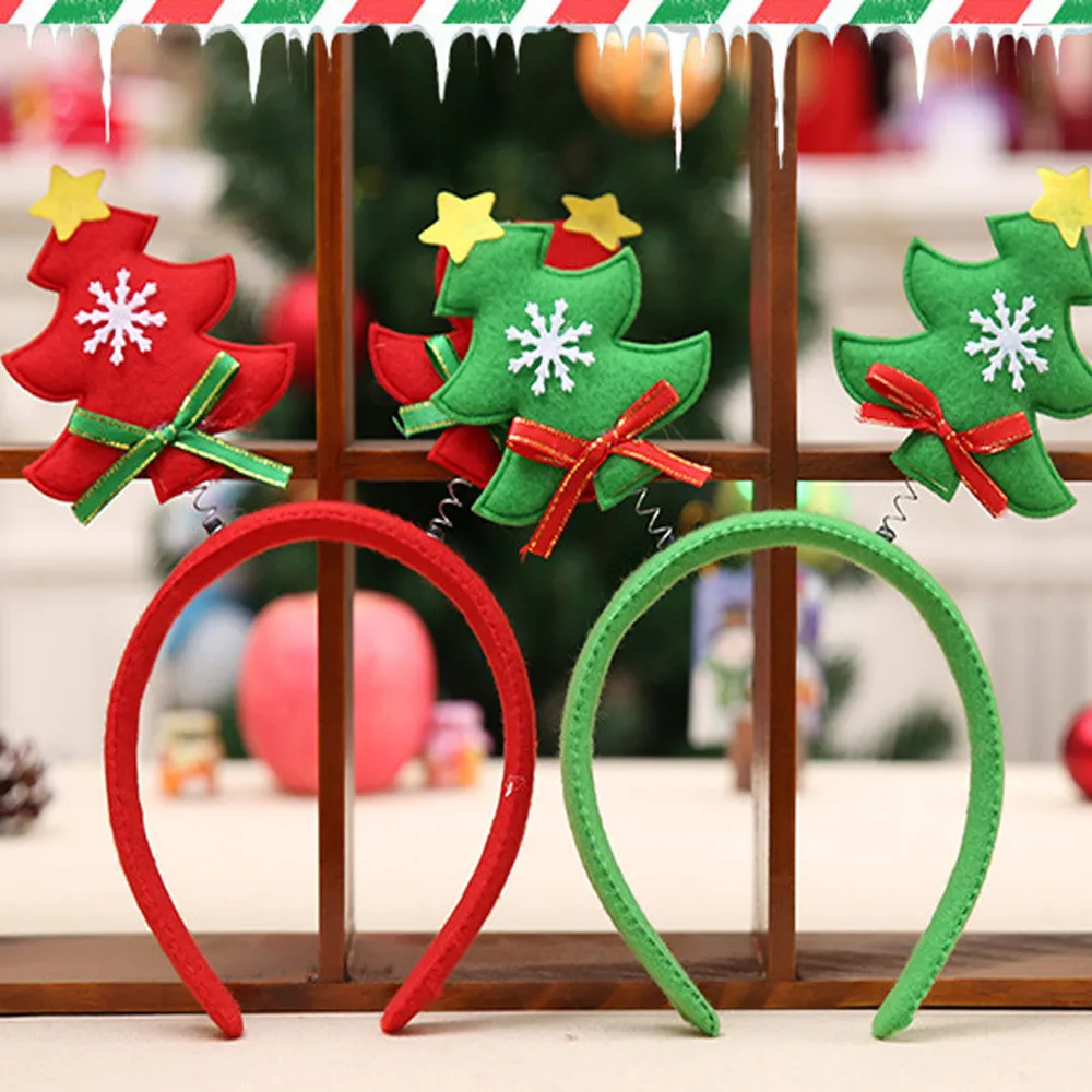 Bt21 bts Рождественская повязка на голову милый обруч с рождественской елкой