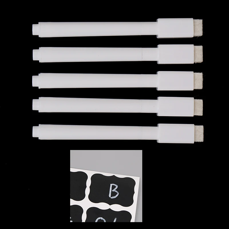 

3/5Pcs Erasable White Liquid Chalk Pen/Marker For Glass Windows Chalkboard