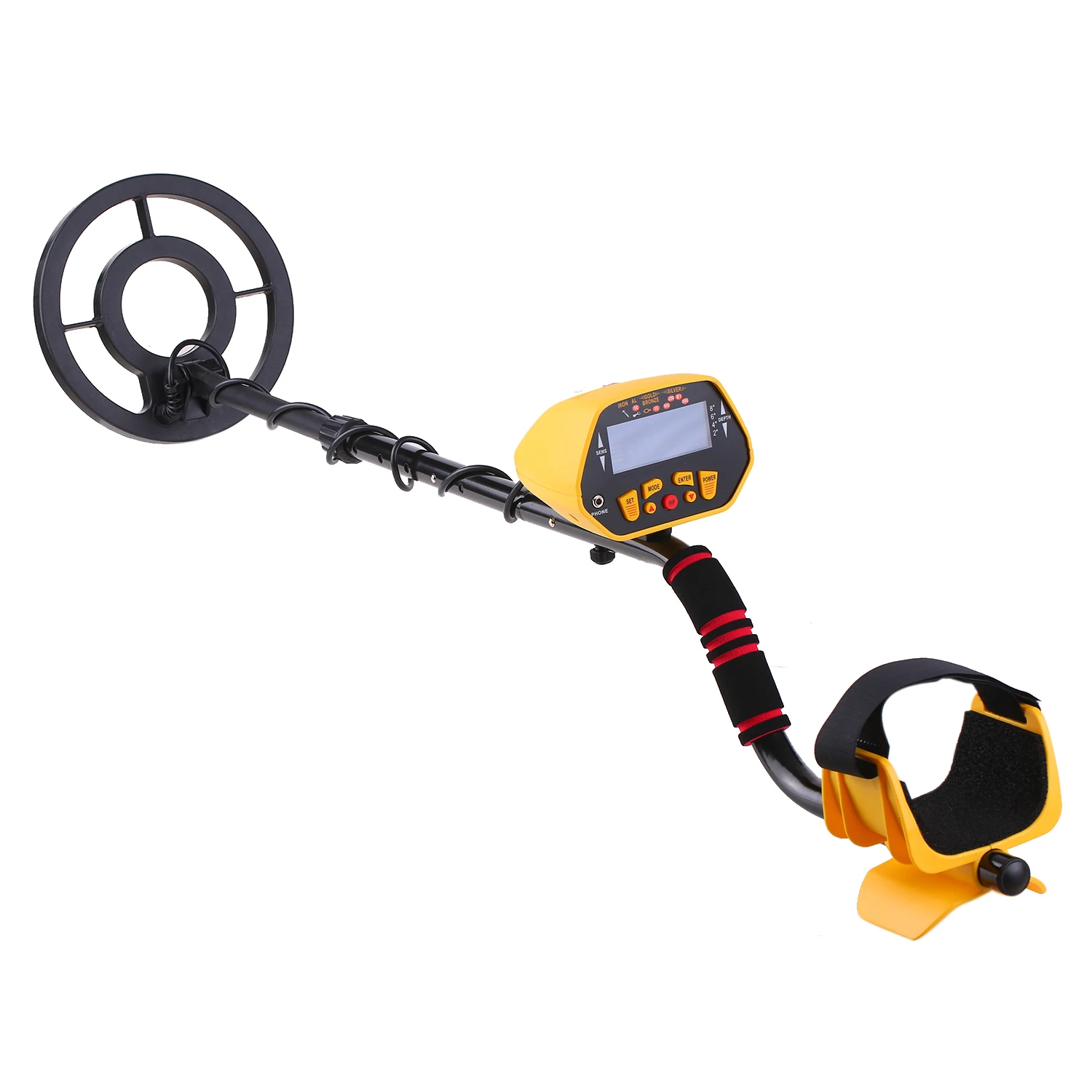 Металлоискатель Подземный водонепроницаемый металлодетектор с 7 целевыми