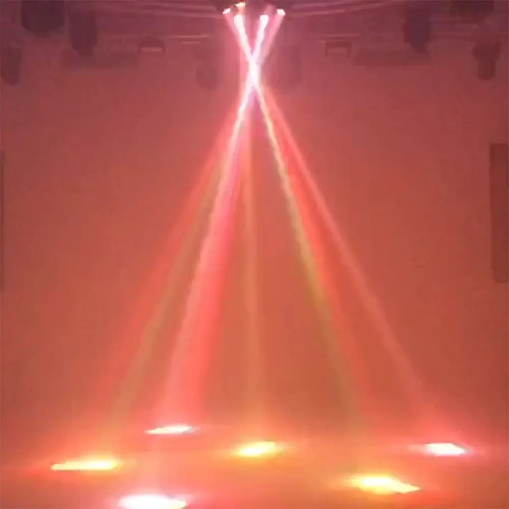Led 6x10 Вт RGBW 4в1 луч светильник DMX512 4 головки движущийся головной