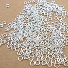 Кольцо-переходник для украшений сделай сам, серебро 1000 пробы, 5 мм, 925 шт.лот