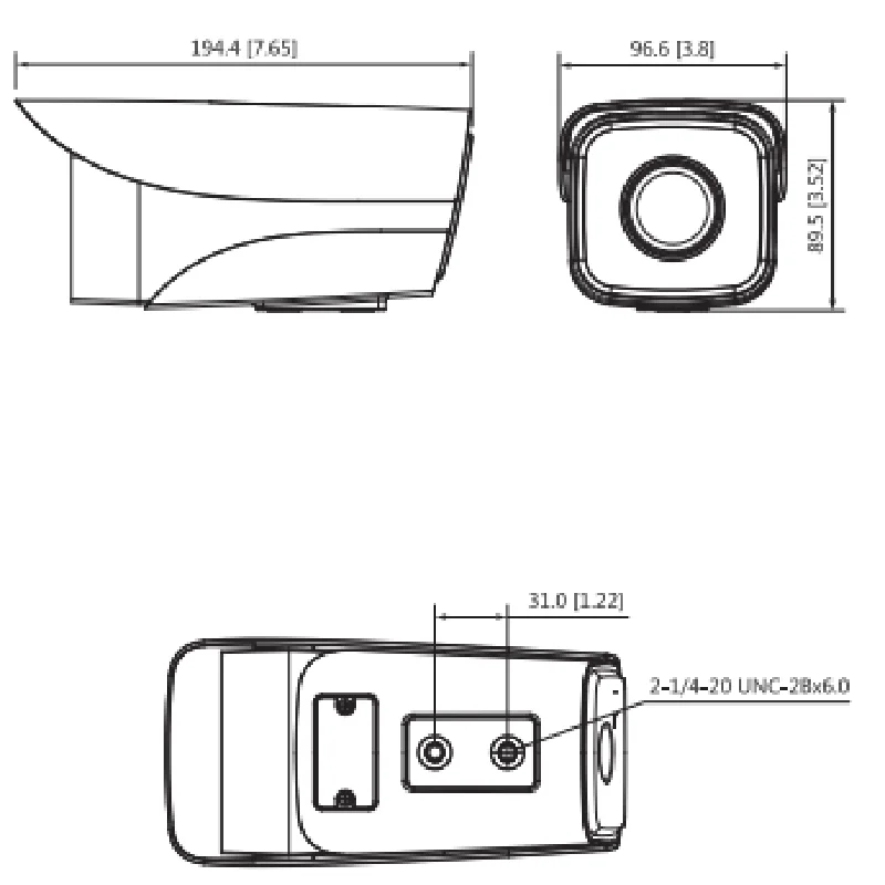 Dahua 4MP Lite AI IR с фиксированным фокусным расстоянием IPC-HFW3441M-AS-I2 ИК расстояние: 80 m 256 G