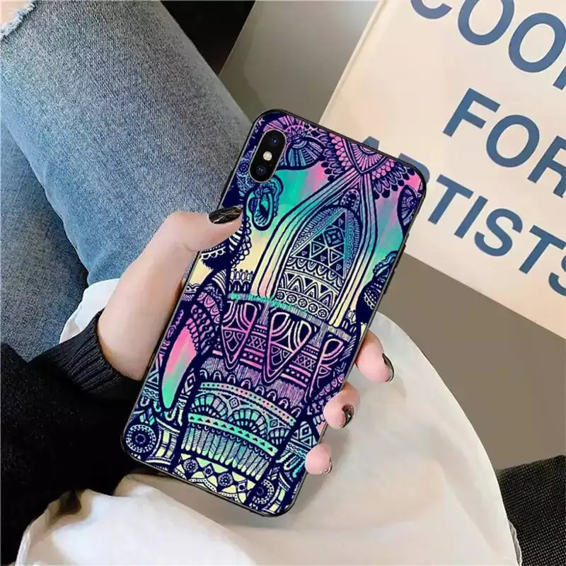 

Animals Lion Wolf Owl Elephant Lion Tiger Phone Case for iPhone 11 12 pro XS MAX 8 7 6 6S Plus X 5S SE 2020 XR mini