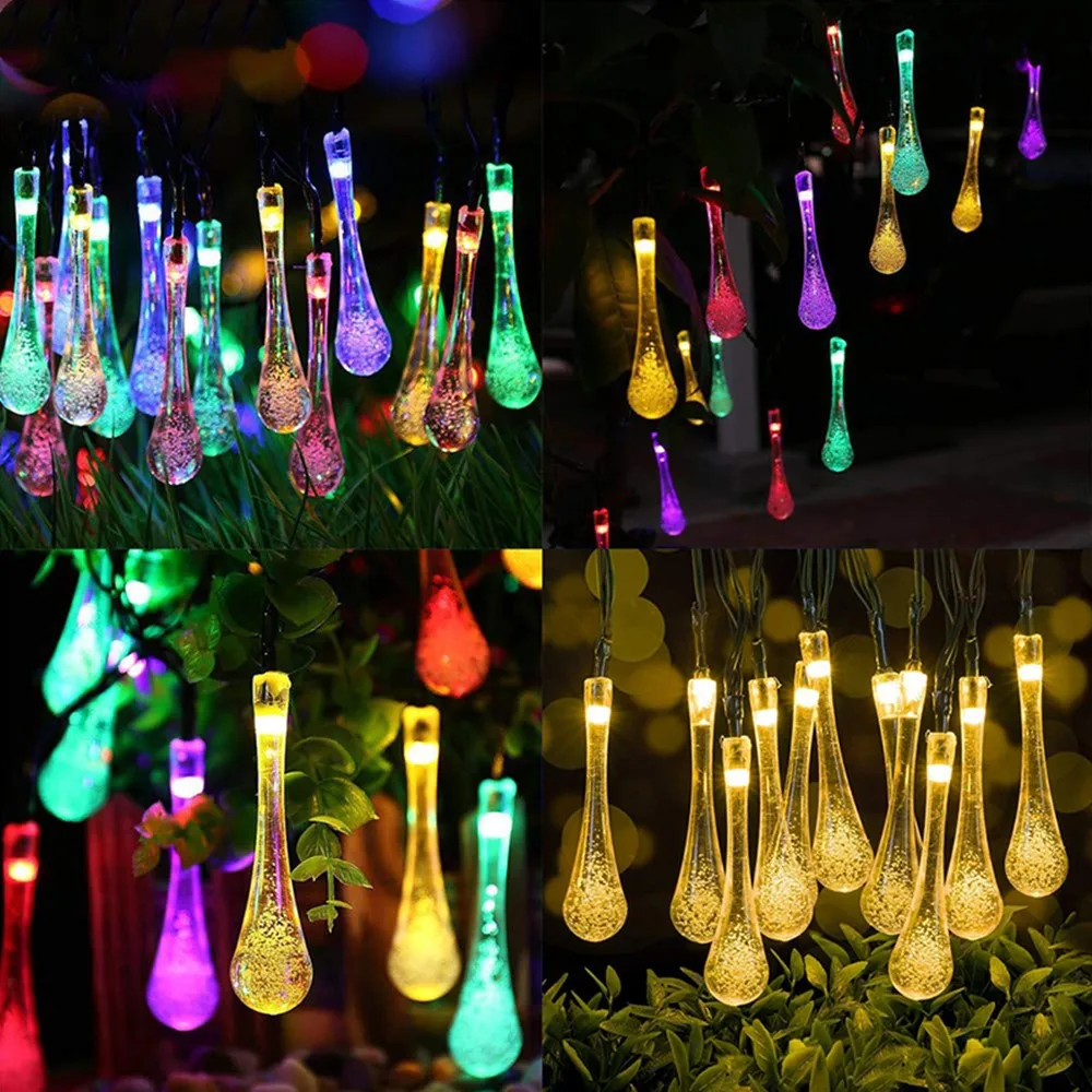 

Светодиодная гирлянсветильник на солнечной батарее s IP65, водонепроницаесветильник уличная Гирлянда для рождественской вечеринки, сада, де...