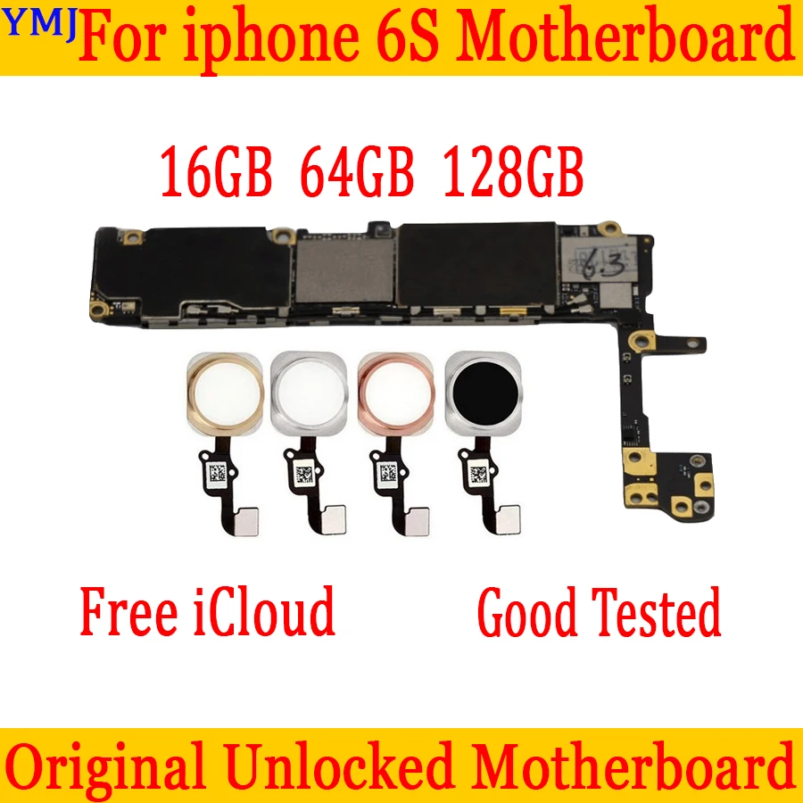 Материнская плата для iphone 6S с/без Touch ID 100% оригинальная разблокированная с
