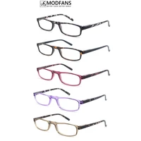 modfans rectangle reading glasses for women classic small square frame readers men eyeglasses spring hinge comfortable wear