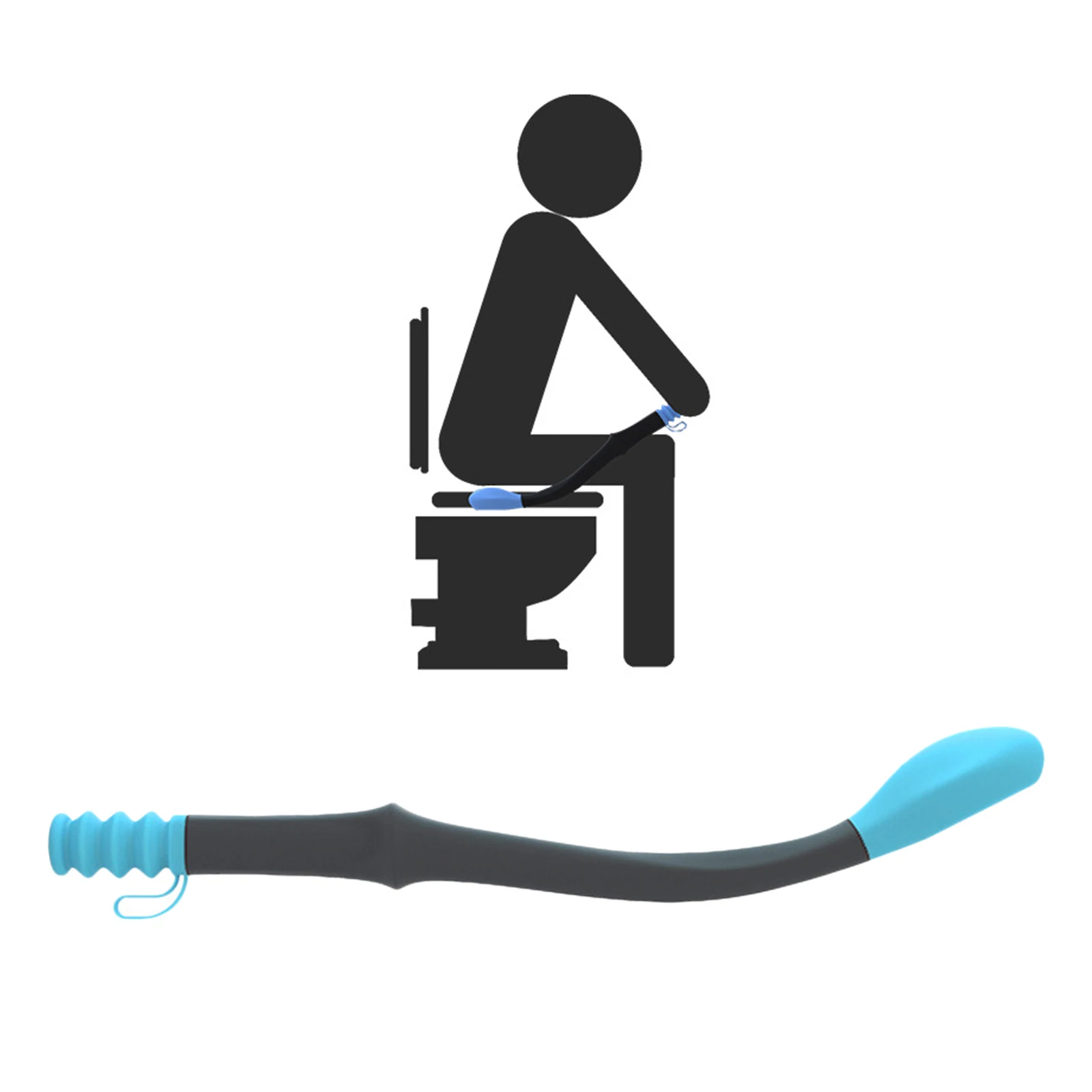 Инструменты для унитаза с помощью кнопки в конце длинная ручка комфортного