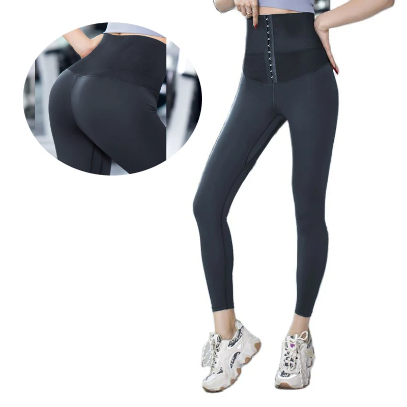 

Butt-Lifting Gym Pants High Waist Corset Stretch Sports Leggings Sport Women Yoga Pants Jogging Wear
