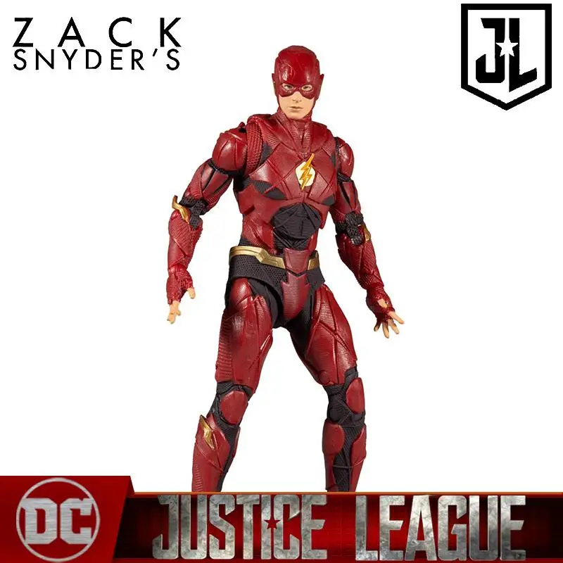 

DC Comics McFarlane The Flash Justice League Anime action figure 17cm Collectible figurines Model Halloween Gift Toys for boys