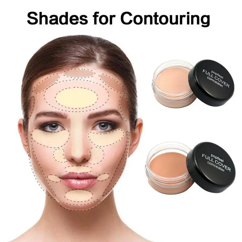 1 PCS Profissional Makeup Concealer Long Lasting Moisturizing Contour Beauty Cover Acne maquiagem Pore Face tool Cosmetic M N0O6