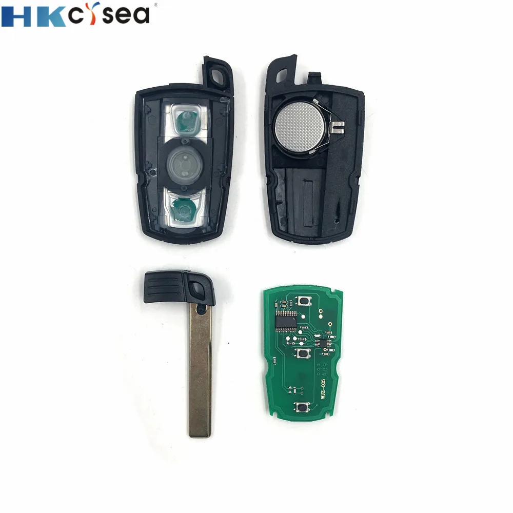 HKCYSEA 3 кнопки складной дистанционный ключ для автомобиля с 315/433/868 МГц ID7944 чип BMW 3/5