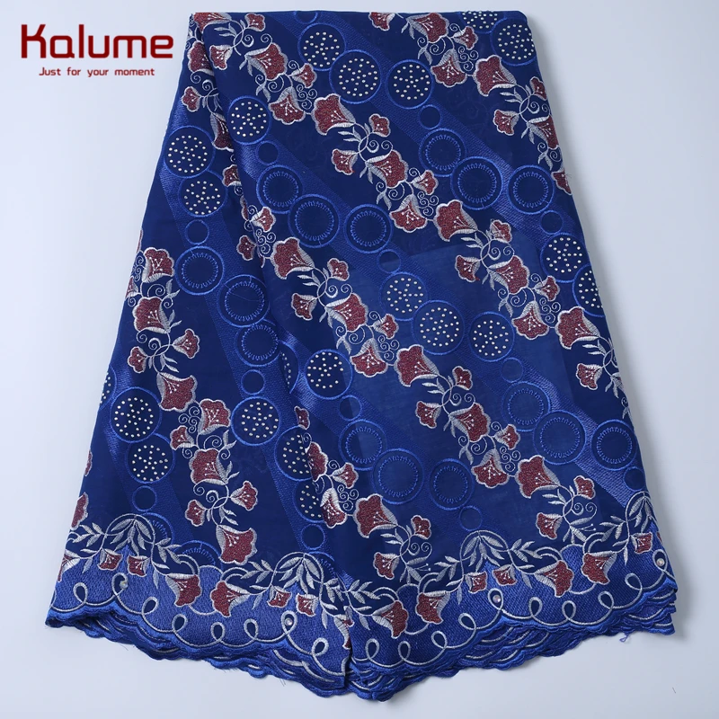 

Kalume African Swiss Cotton Lace Fabirc Stones Nigerian Swiss Voile Lace Fabric In Switzerland For Sewing Dress Cotton Lace 2198