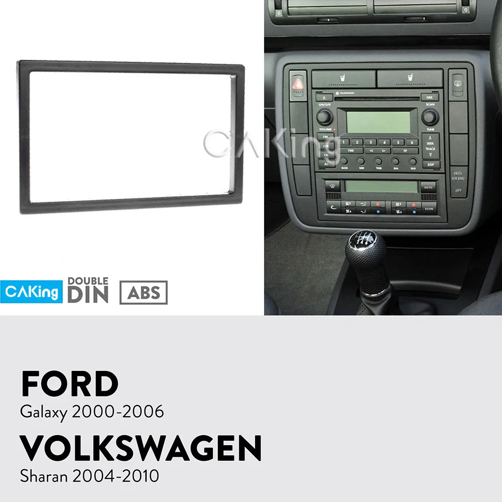 Автомобильная фасция Радио панель для FORD Galaxy 2000 2006/VOLKSWAGEN Sharan 2004 2010 Dash Kit установка