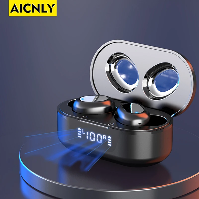 AICNLY TW16 наушники вкладыши TWS Bluetooth V5.0 3D стерео спортивные Беспроводной с двойной
