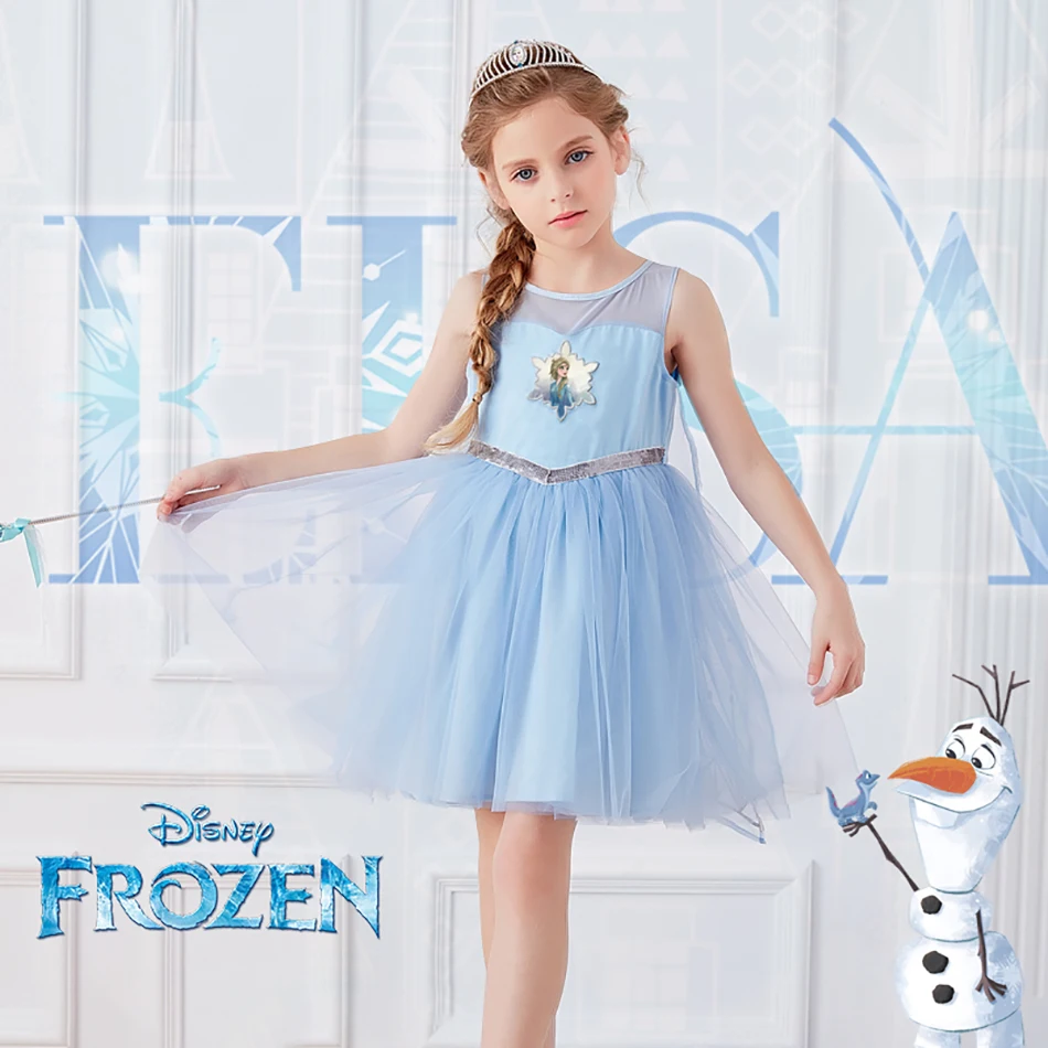 

Disney Princess Ariel Rapunzel Aurora Dress Girls Cosplay Costume Queen Elsa Frock Kids Halloween Gown Birthday Fancy Dresses