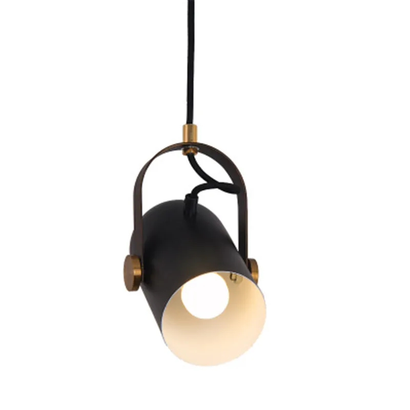 

Modern Minimalist TV Wall Spotlights Background Wall Lamp Clothing Store Decoration Shop Single Head Chandelier LED Bulbs Black