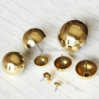 dhl shipping 100pcslot antique pure brass decorative upholstery nails tacks round rivet studs doornail decorative hardware