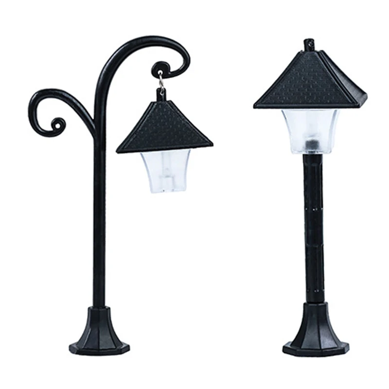 Мини уличный светильник Модель поезда фонарный столб фонарь для подсветки