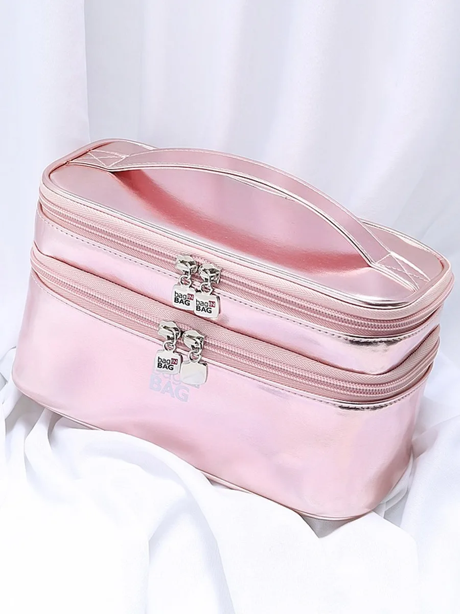 Портативный Женский чехол для макияжа косметичка коробка с органайзером