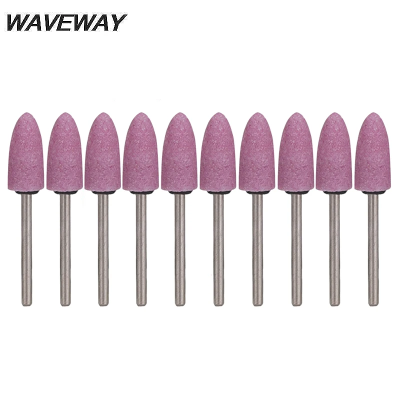 Абразивный монтажный камень WAVEWAY 10 шт./компл. 3*10 мм для вращающихся инструментов