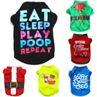 Одежда для домашних питомцев, Рождественский костюм для щенка, мультяшная одежда для маленьких собак, костюм для рождественского питомца, одежда для кошек, собак, чихуахуа