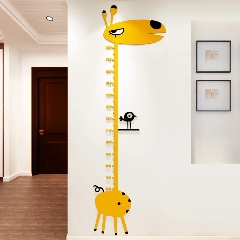 Самоклеящаяся акриловая 3d наклейка с жирафом для детской комнаты|Наклейки на