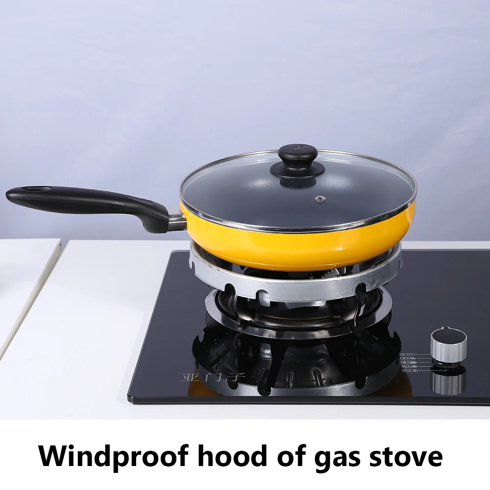 Практичный кронштейн для газовой плиты ветрозащитная бленда Серебряный