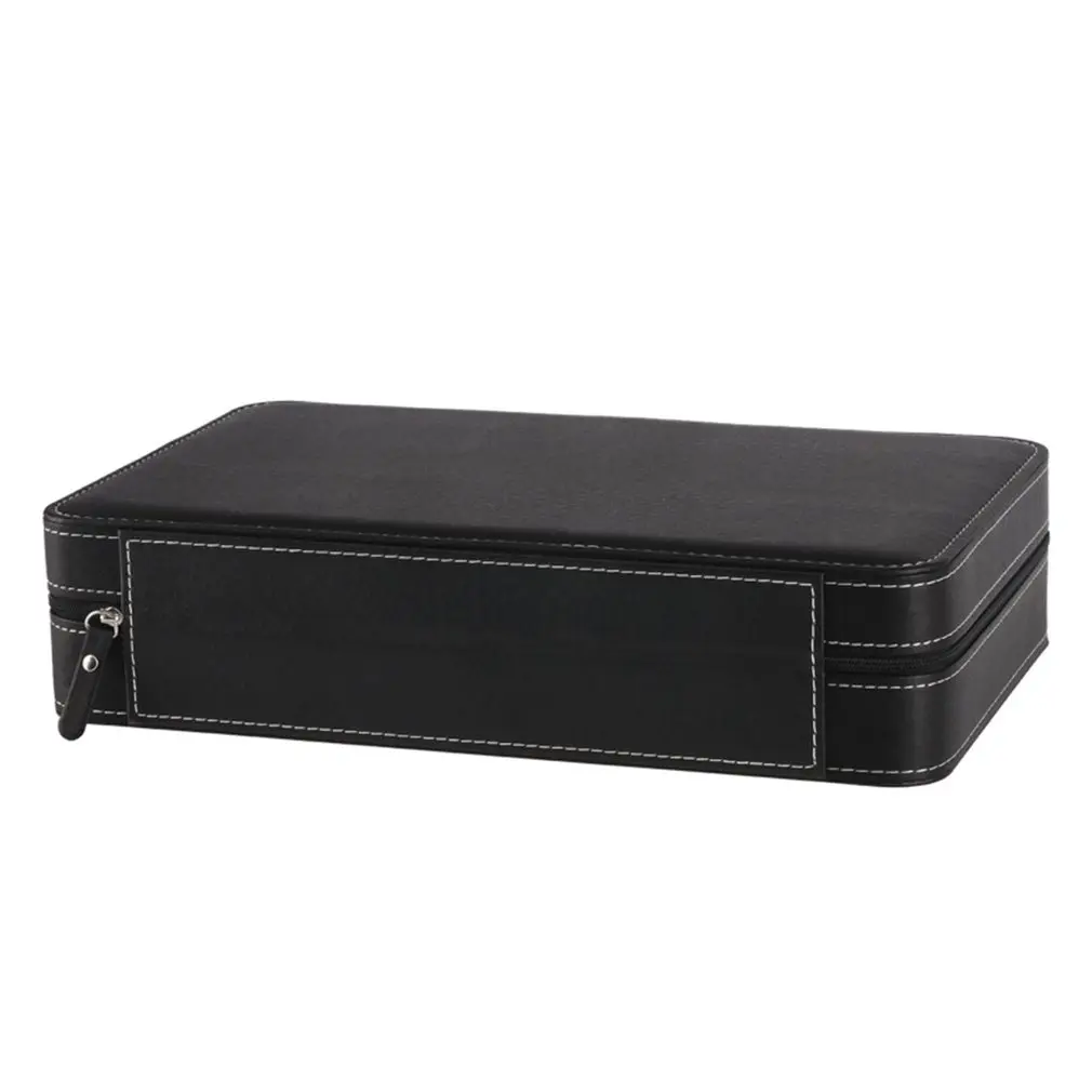 

Protable 12 Slots Watch Box Storage Case With Zipper Multi-functional Bracelet Watches Display Casket Watches Holder Casket 2019