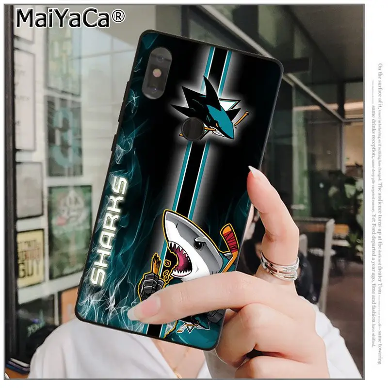 A2 Чехол для телефона MaiYaCa San Jose Sharks высокого качества для xiaomi mi 6 8 se note2 3 mi x2 redmi 5 5plus note 4 5 5 - Цвет: A2