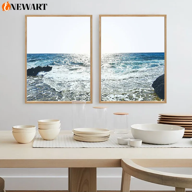 Настенный постер с ландшафтом современное художественное украшение на стену в