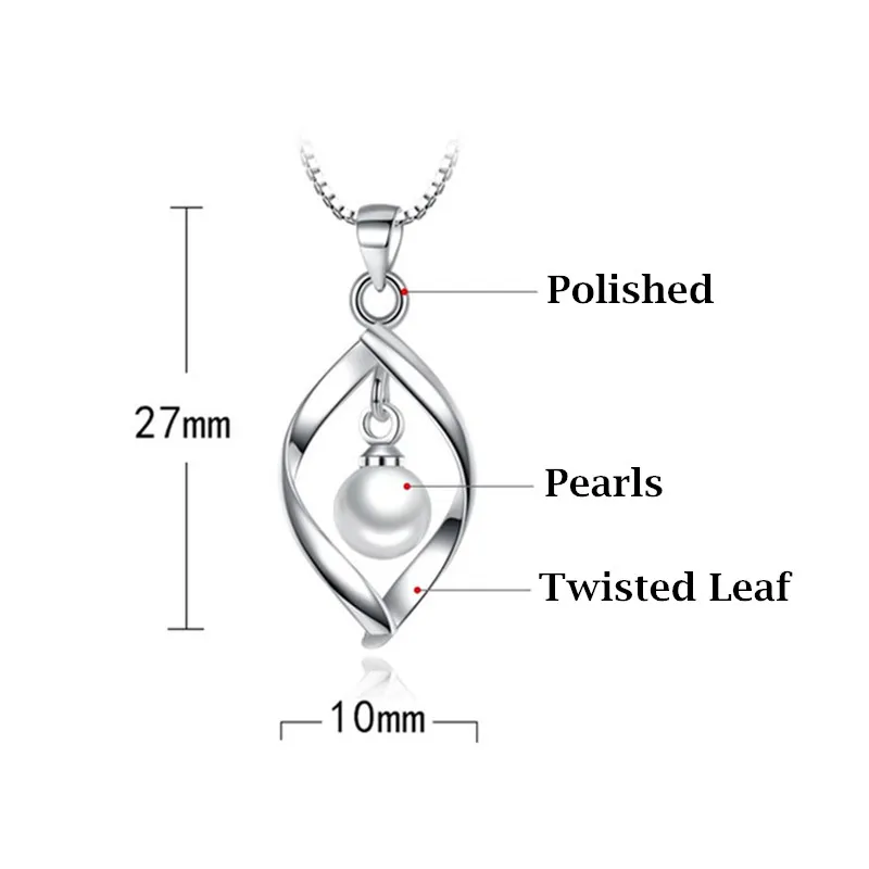 Женское ожерелье с подвеской в виде листьев