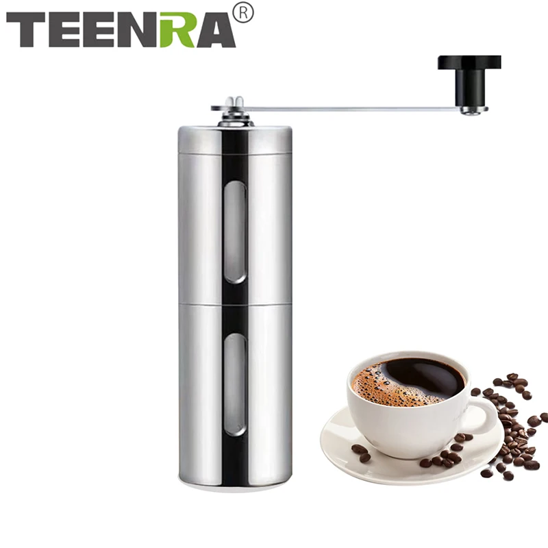 TEENRA нержавеющая сталь ручная кофемолка Кофемолки ручные кофейные мельницы Легко