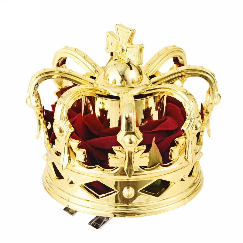 Корона Золотая Серебряная роза принцесса Король Королева заколка для волос
