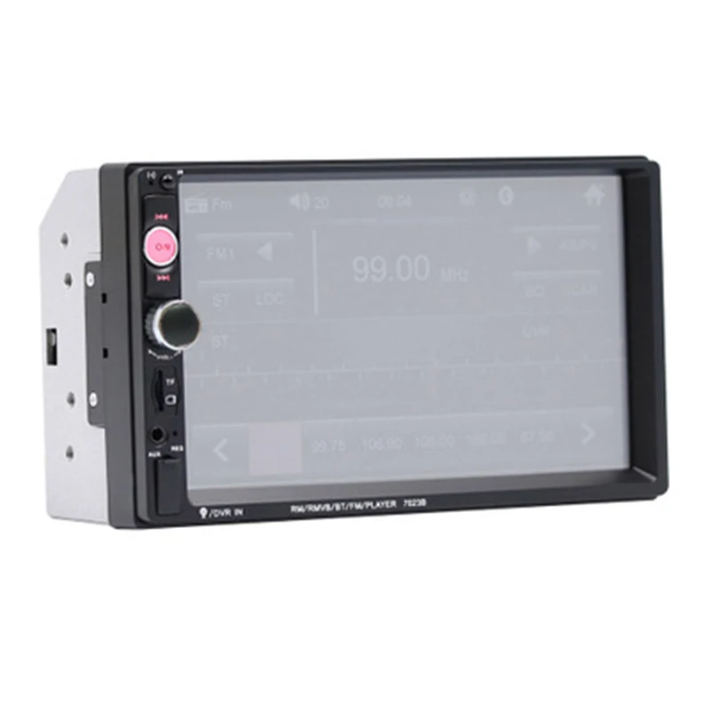 

double din car radio with TF USB FM radio reverse priority colorful light aux in bluetooth steering wheel control colorful light