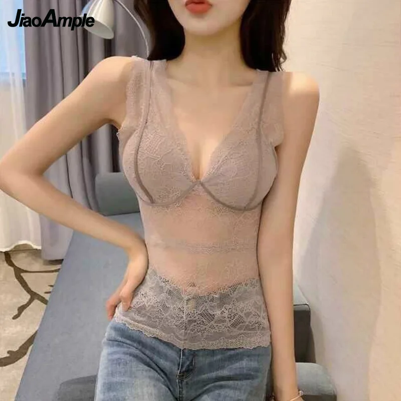 

Женский бюстгальтер, новинка 2021, длинное привлекательное кружевное женское нижнее белье с V-образным вырезом и чашками пуш-ап, спортивный жи...