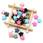 BOBO.BOX 10 шт. силиконовые Звездные бусины BPA Бесплатно Детские Прорезыватели жевательные, бусины силиконовый Прорезыватель для зубов игрушка соски цепь Прорезыватель DIY ожерелье