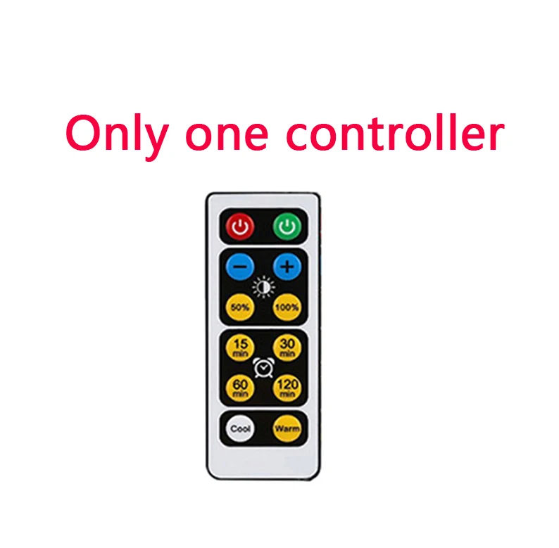Only the controller Затемняемый теплый белый+ белый двойной цвет сенсорный датчик светодиодный светильник шайба Беспроводная светодиодная подсветка под шкаф кухонный счетчик шкаф светильник - Цвет: Only the controller