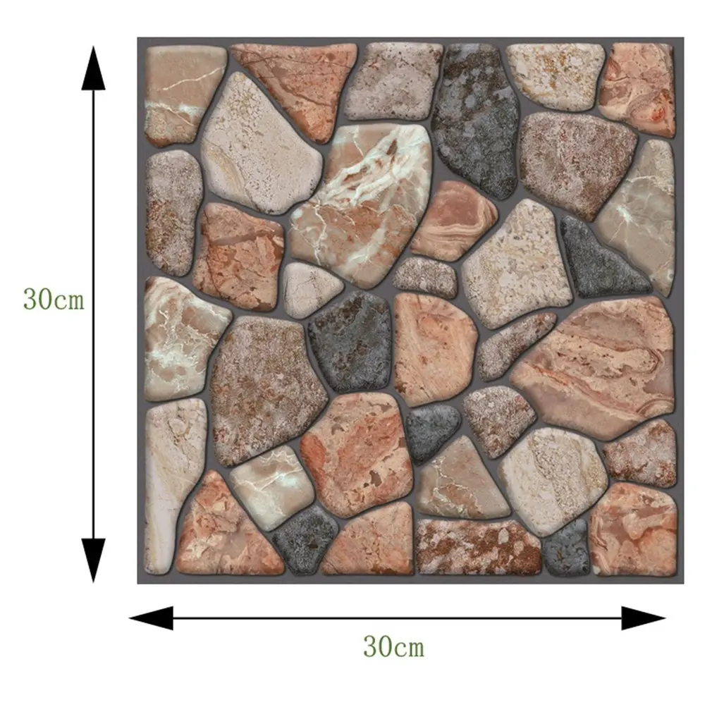 

Self Adhesive Wallpaper PVC Waterproof Stone Wallpapers Brick Wall Paper Decorative Wall Stickers Bedroom Home Decor A