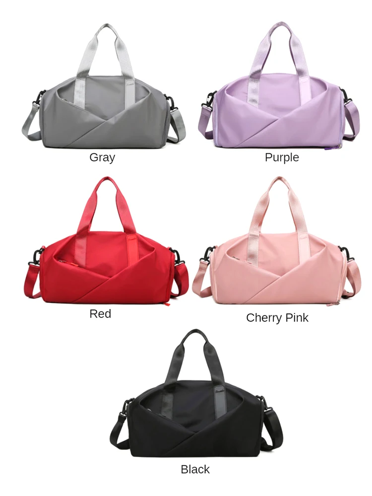 

Gym Bags For Men Women Travel FitnessHandbags Yoga Mat Sports Pink Bag Outdoor Swim Waterproof Dry Wet Separation Bag