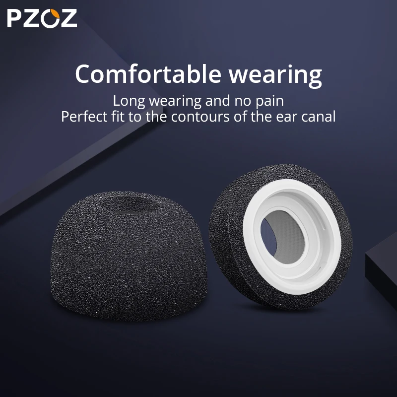 PZOZ для airpods pro ушные наконечники пены памяти Bluetooth беспроводной Чехол наушники