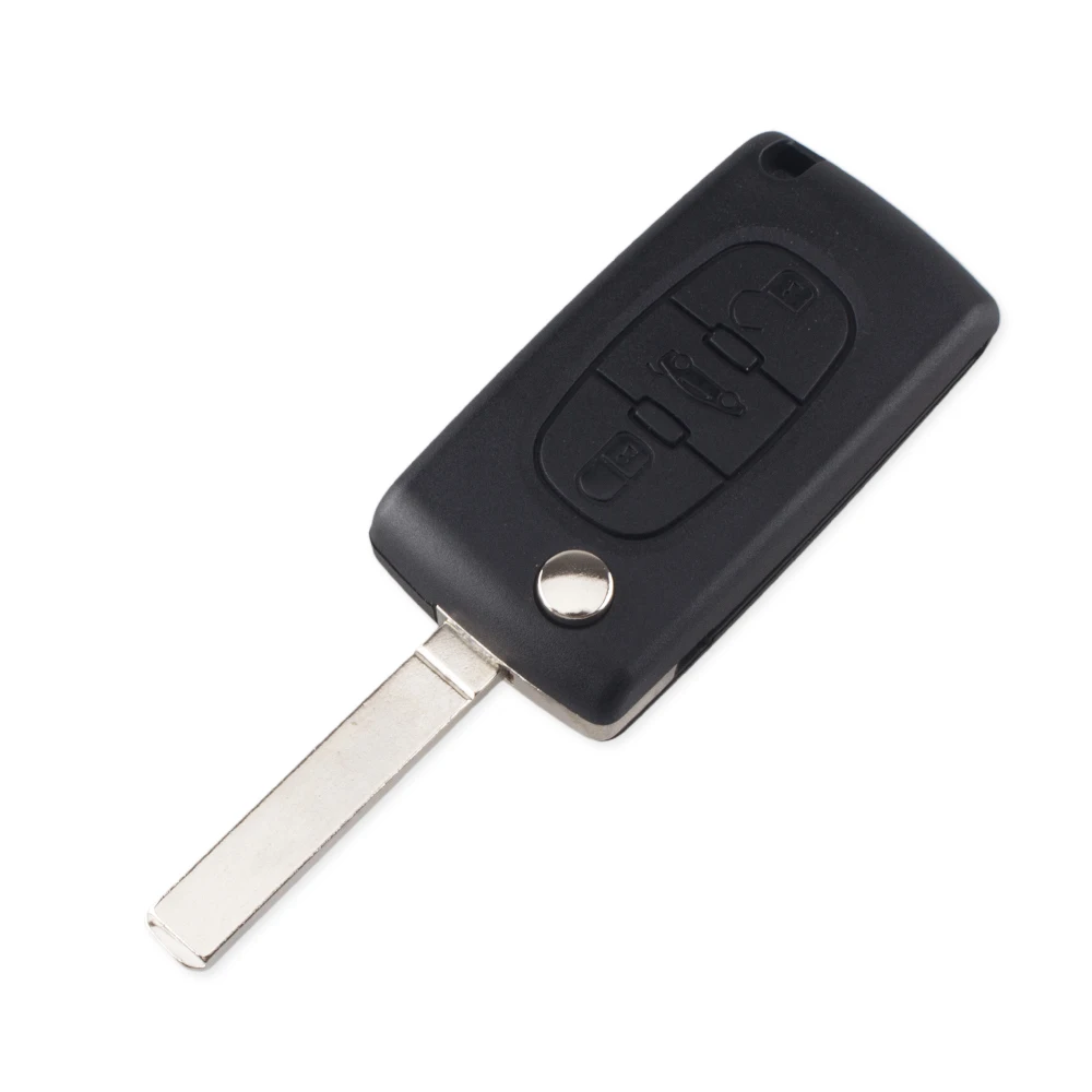 KEYYOU 20x3 кнопки флип дистанционного ключа автомобиля оболочки чехол Fob для Peugeot 207 307
