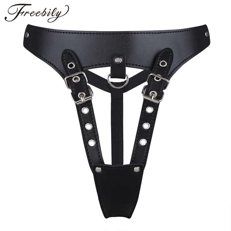 

Sexy Gay Male Mens Lingerie Panties Bikini Crotchless Open Butt Patent Leather T Back G-string Underwear Briefs Underpants