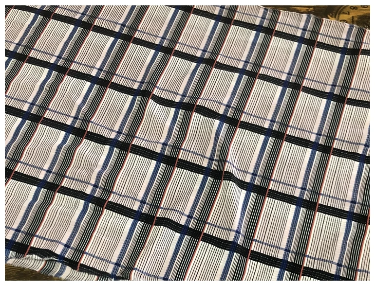 Лидер продаж ретро клетчатая ткань для одежды эластичная атласная мягкая