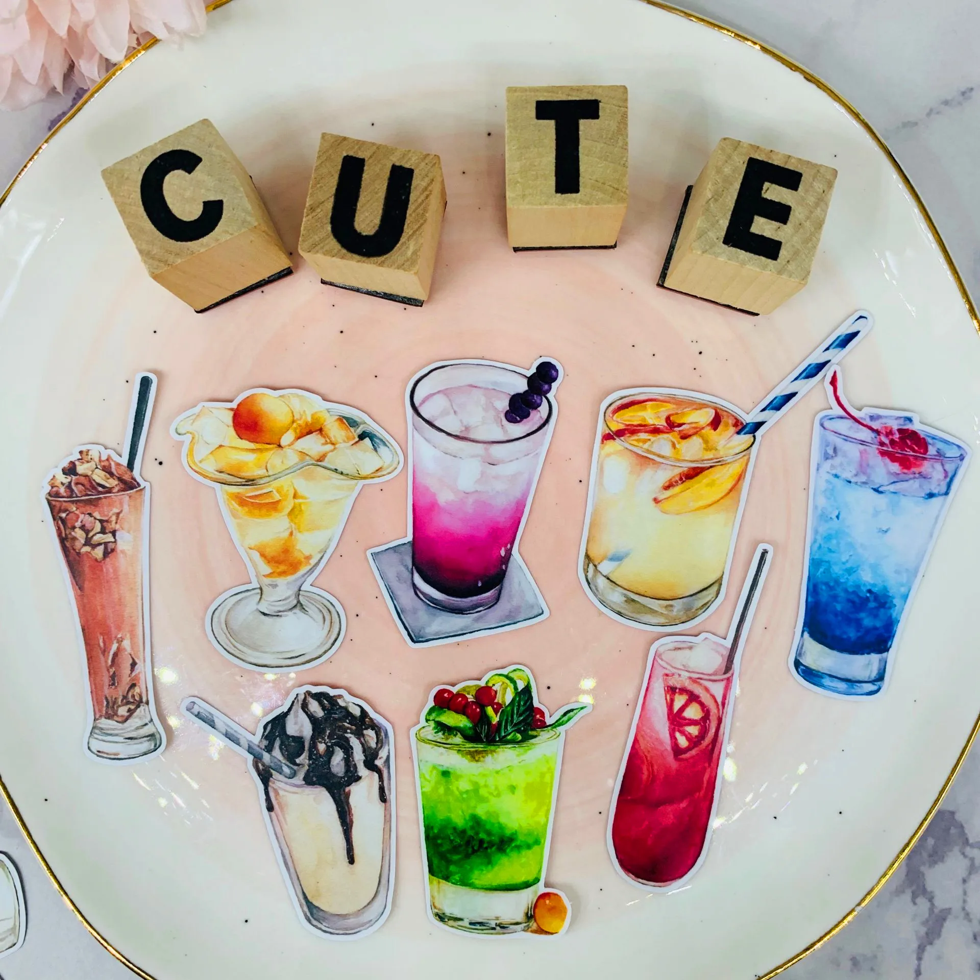 20 шт. креативный фотоальбом с изображением летних напитков | Игрушки и хобби