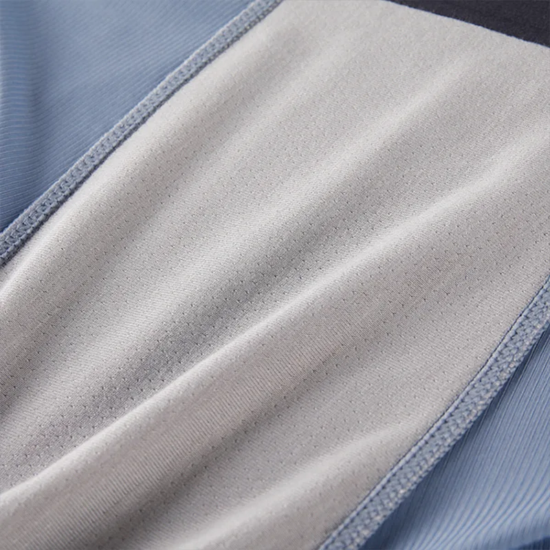 

IYUNYI Men's Underwear Sexy Ice Silk Seamless Boxer Shorts Breathable Comfy Boxers Solid Bikini Male Panties Underpants