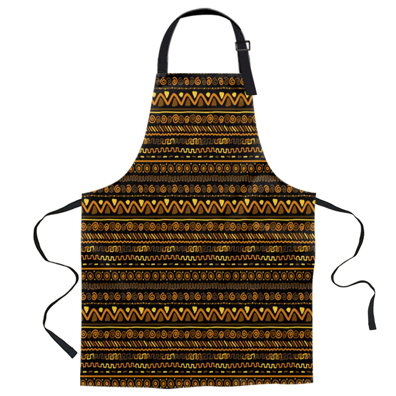 

Африканский узор круг кольцо с геометрической фигурой из кухня маникюрный салон фартук для мамы и дочки, для женщин и мужчин, для детей, одеж...